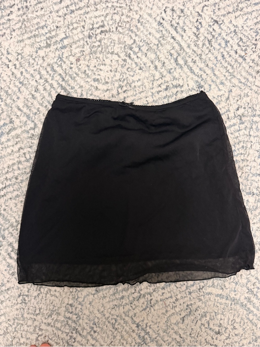 Black brandy melville lace Women's Slip Skirt